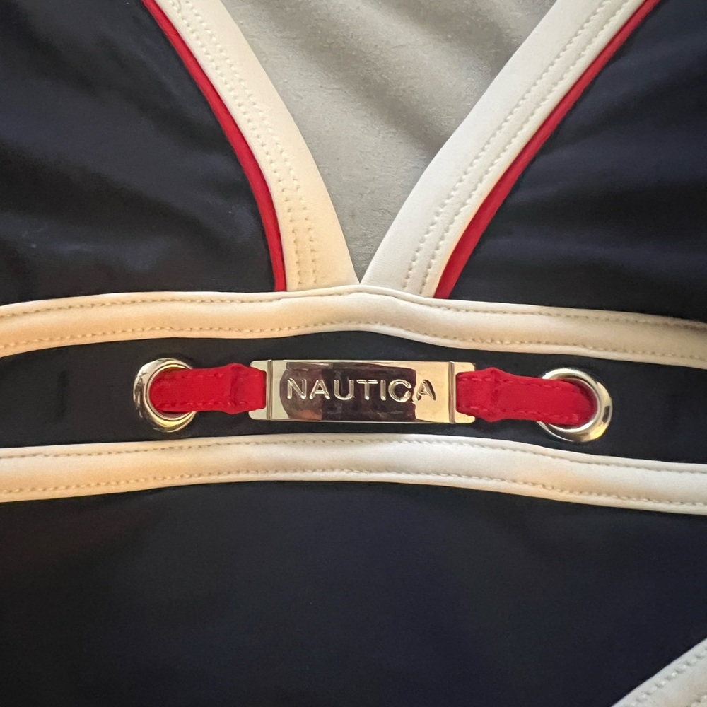 Nautica Women's Swimwear in Navy, Red, and White - Picture 2 of 5